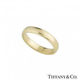 Tiffany & Co. 18k Yellow Gold Plain Lucida Wedding Band